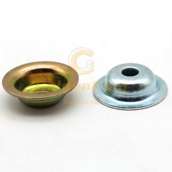 Factory Custom Cup washers,Yellow Zinc Plated