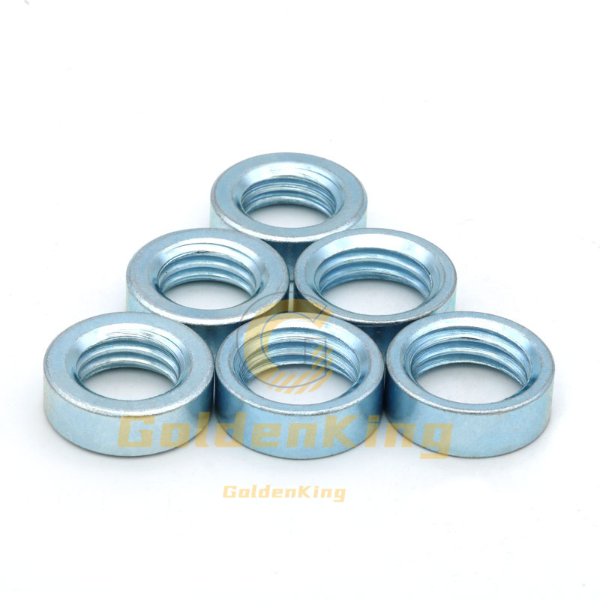 Round Connector Nut,1/2" Coupling Nut,Zinc Plated